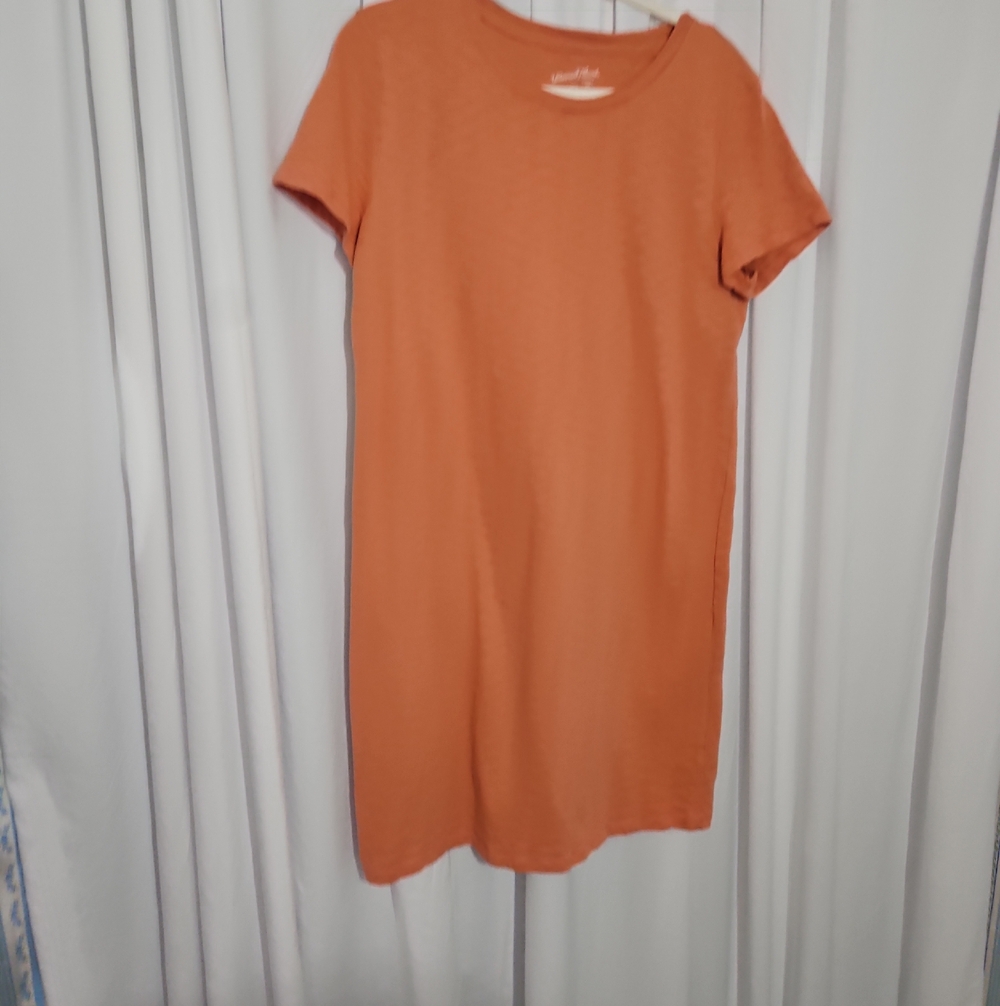 3 For $13.00! Universal Thread Short Sleeve Midi Rust Colored Dress-Size Medium